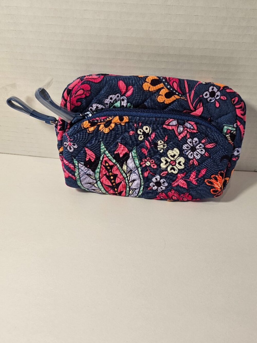 NWT Vera Bradley Iconic Mini Cosmetic Dragon Fruit Floral Bag Clutch Purse